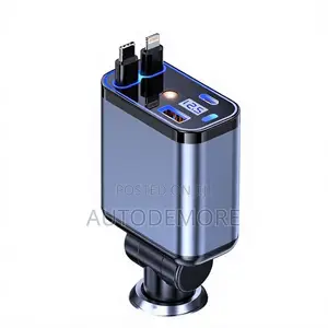 Multi-Port Fast Car Charger With Star Light