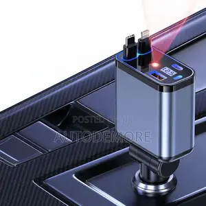 Multi-Port Fast Car Charger With Star Light