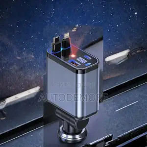 Multi-Port Fast Car Charger With Star Light
