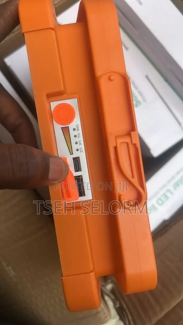 Solar-Powered LED Light With Mobile Phone Charging and Power Bank