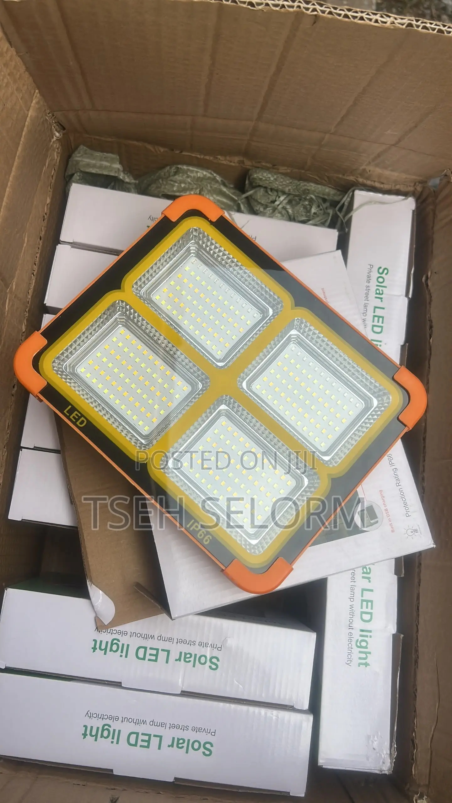 Solar-Powered LED Light With Mobile Phone Charging and Power Bank