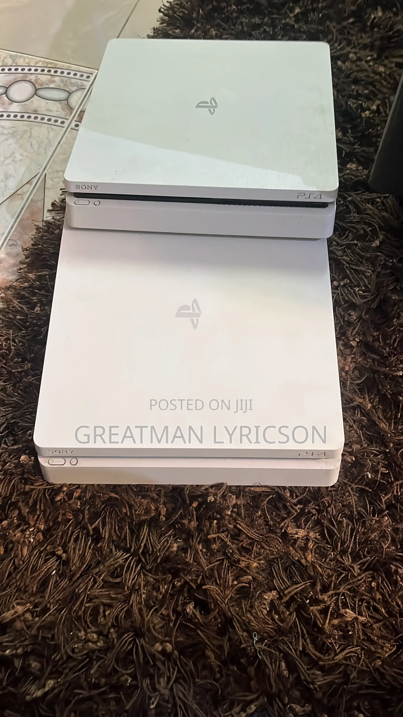 PS4 Slim Empty Console Without a Controller
