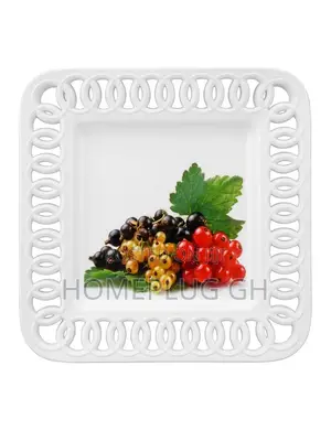 6pcs Plate Set - Square Lattice Design