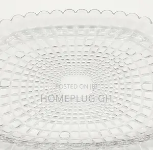 Acrylic Serving Tray - Round Scalloped