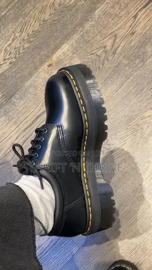 Dr. Martens 1461 Quad Platform Smooth Leather Derby Shoes