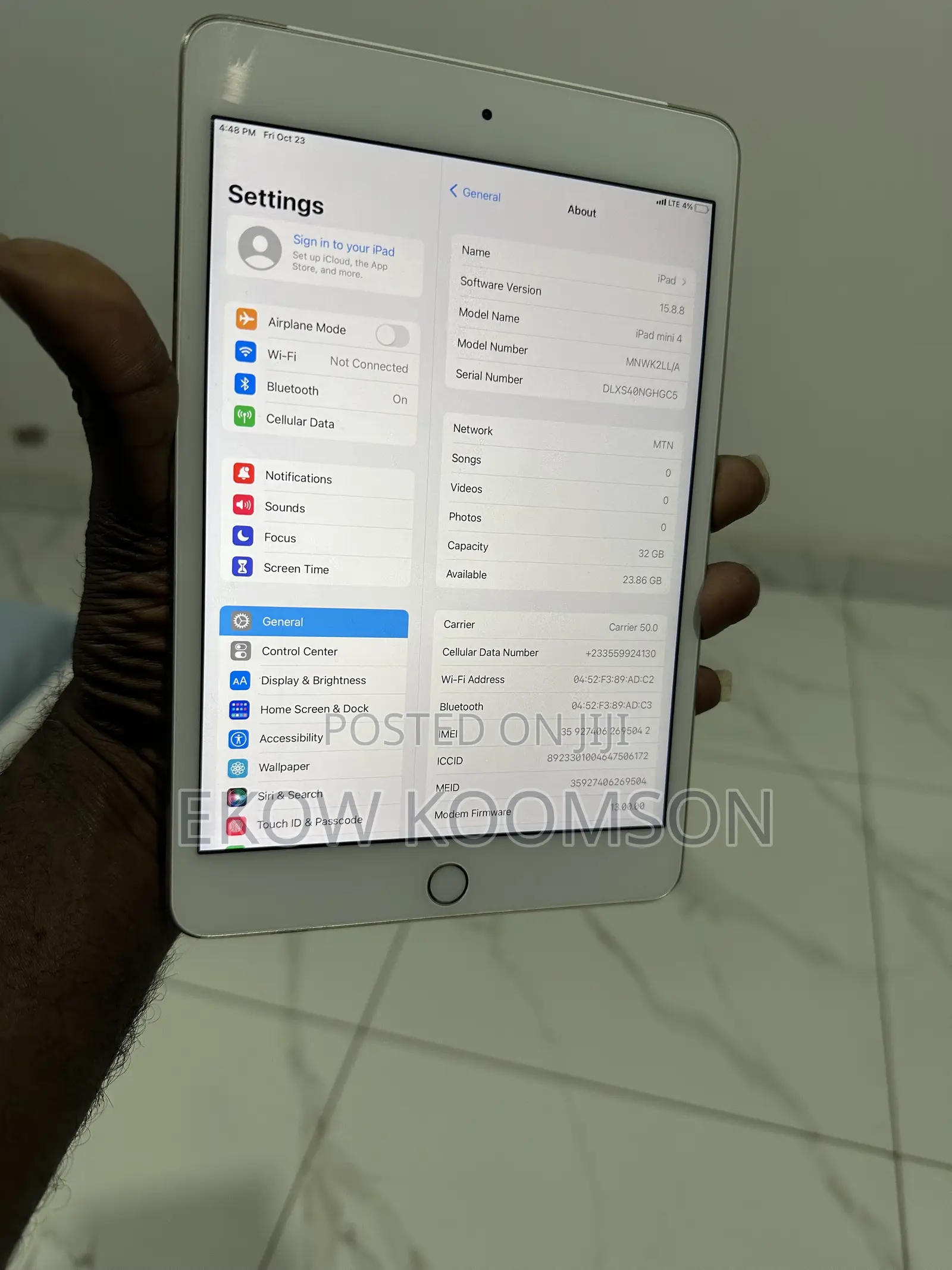 Apple iPad mini 4 32 GB Gold