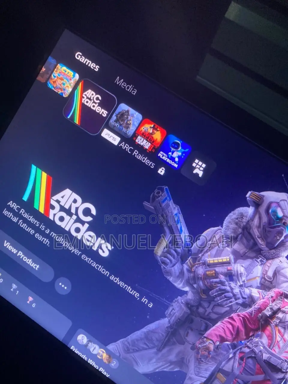 PS5 Digital With 2 Controllers and 8 Games