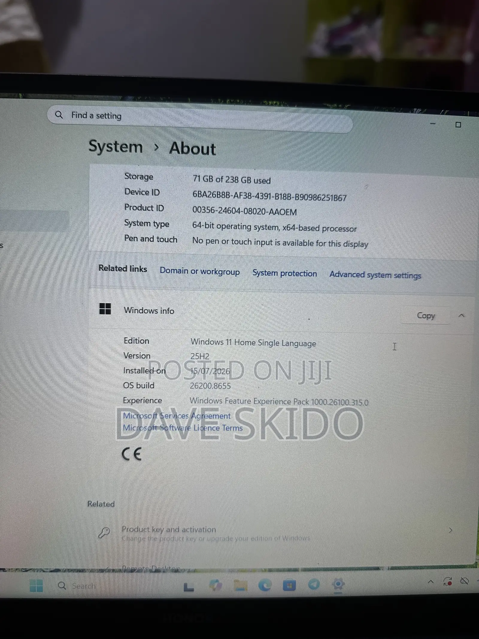 New Laptop Honor MagicBook X15 8GB Intel Core i3 SSD 256GB