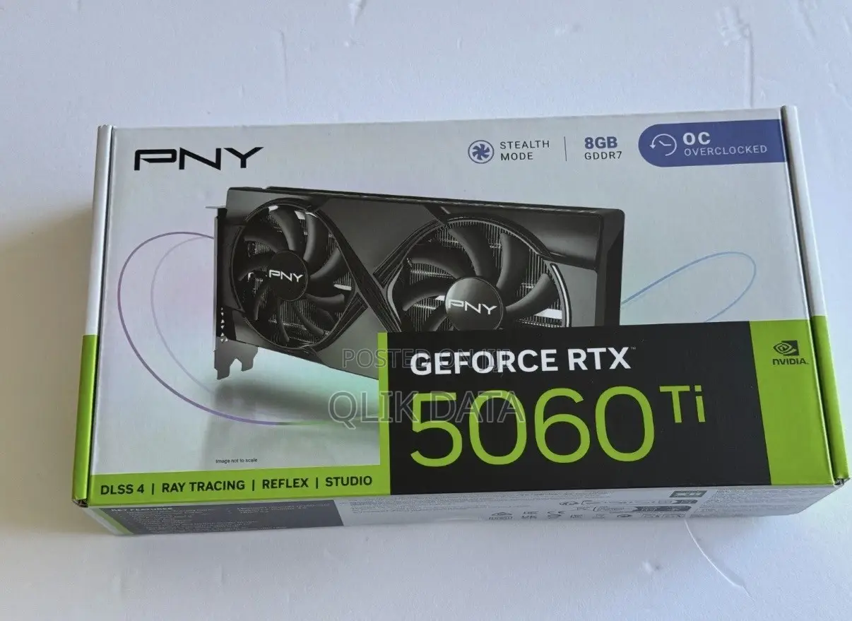 PNY GeForce RTX 5060 Ti Dual Fan OC 8GB GDDR7 Graphics Card