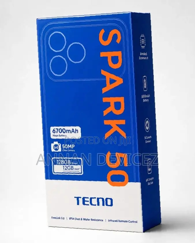 New Tecno Spark 50 128 GB Black
