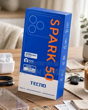 New Tecno Spark 50 128 GB Black