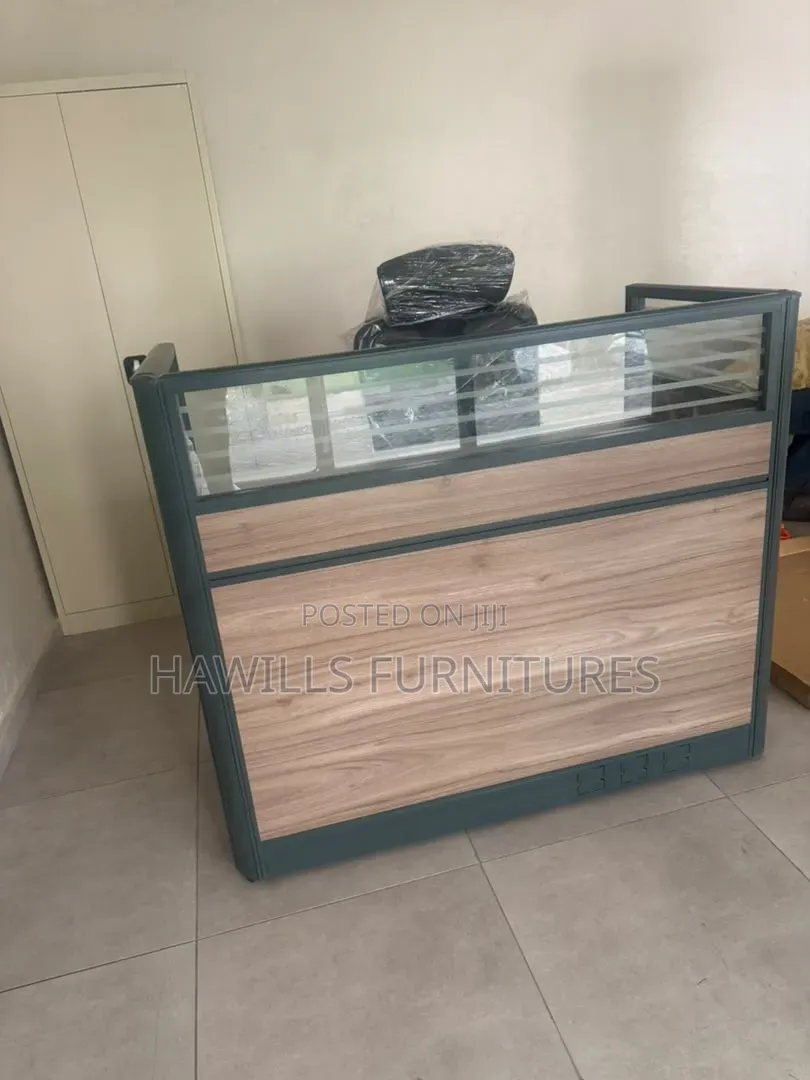 Single Wooden Reception Front Desk