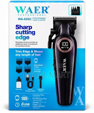 WAER Professional Hair Clipper – WA-6202