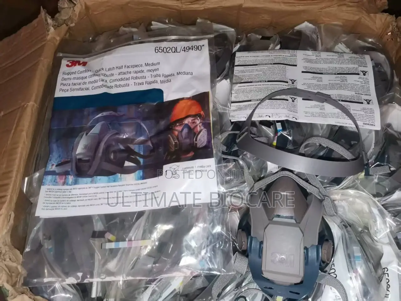 3M 6502QL Half Facepiece Respirator With ABEK1 Multi-Gas Filter