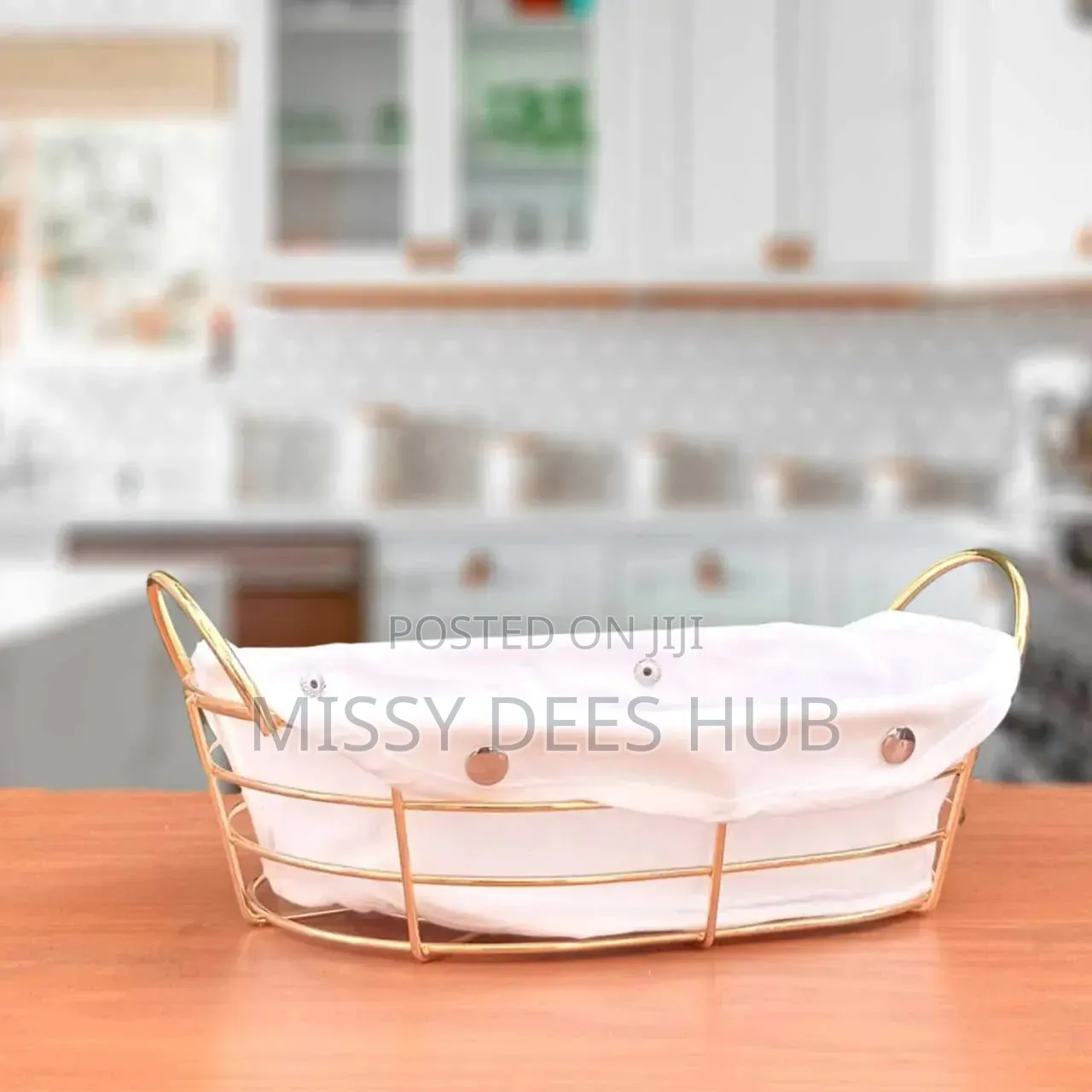 Gold Metallic Bread Basket