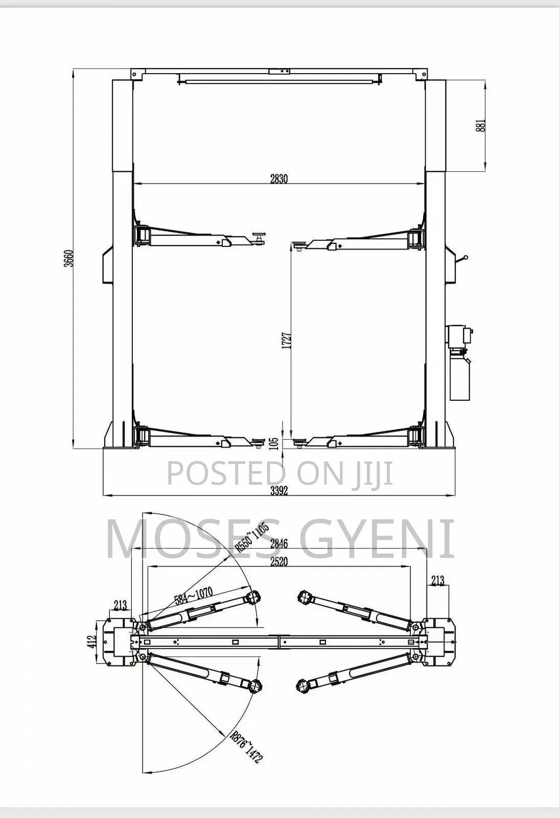 Amt 4ton Two Post Lift