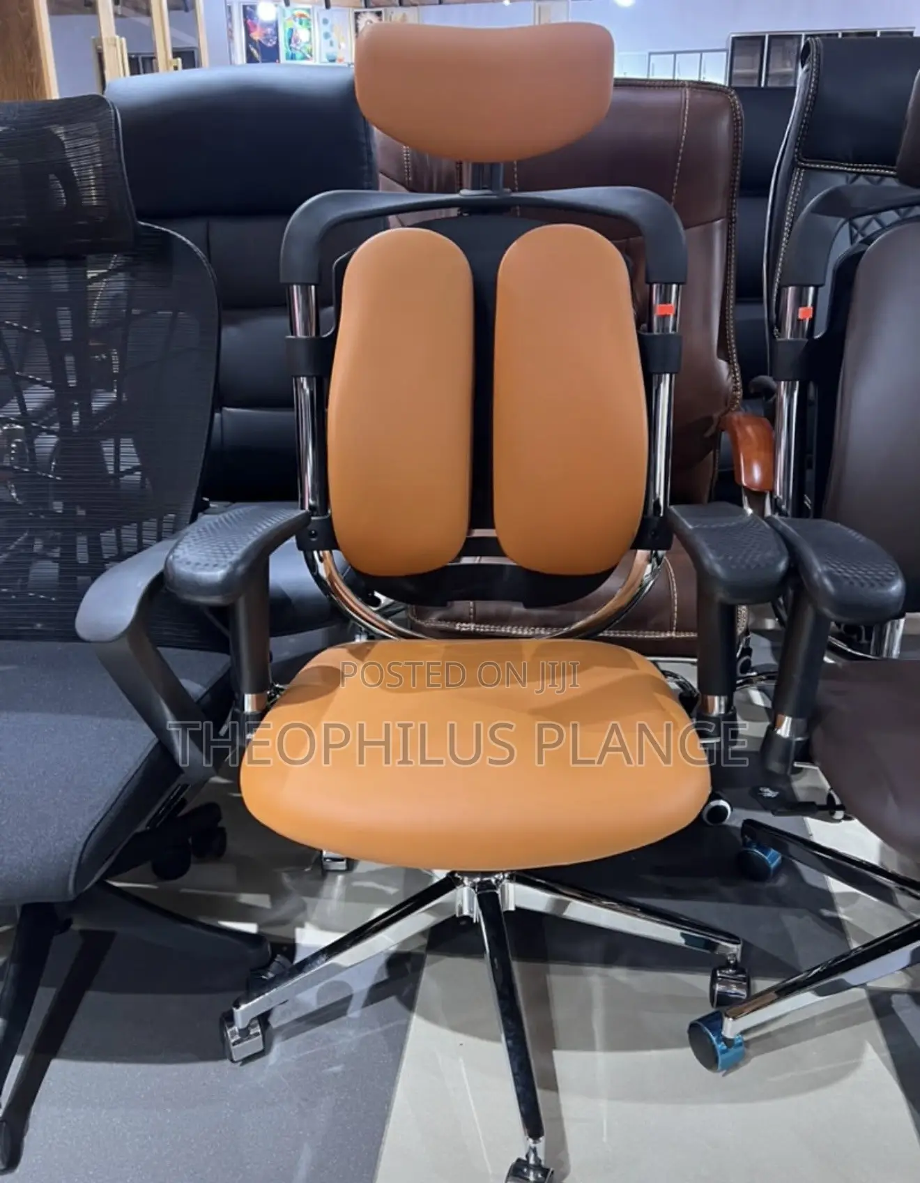 Orthopedic Butterfly Swivel Chair Brown