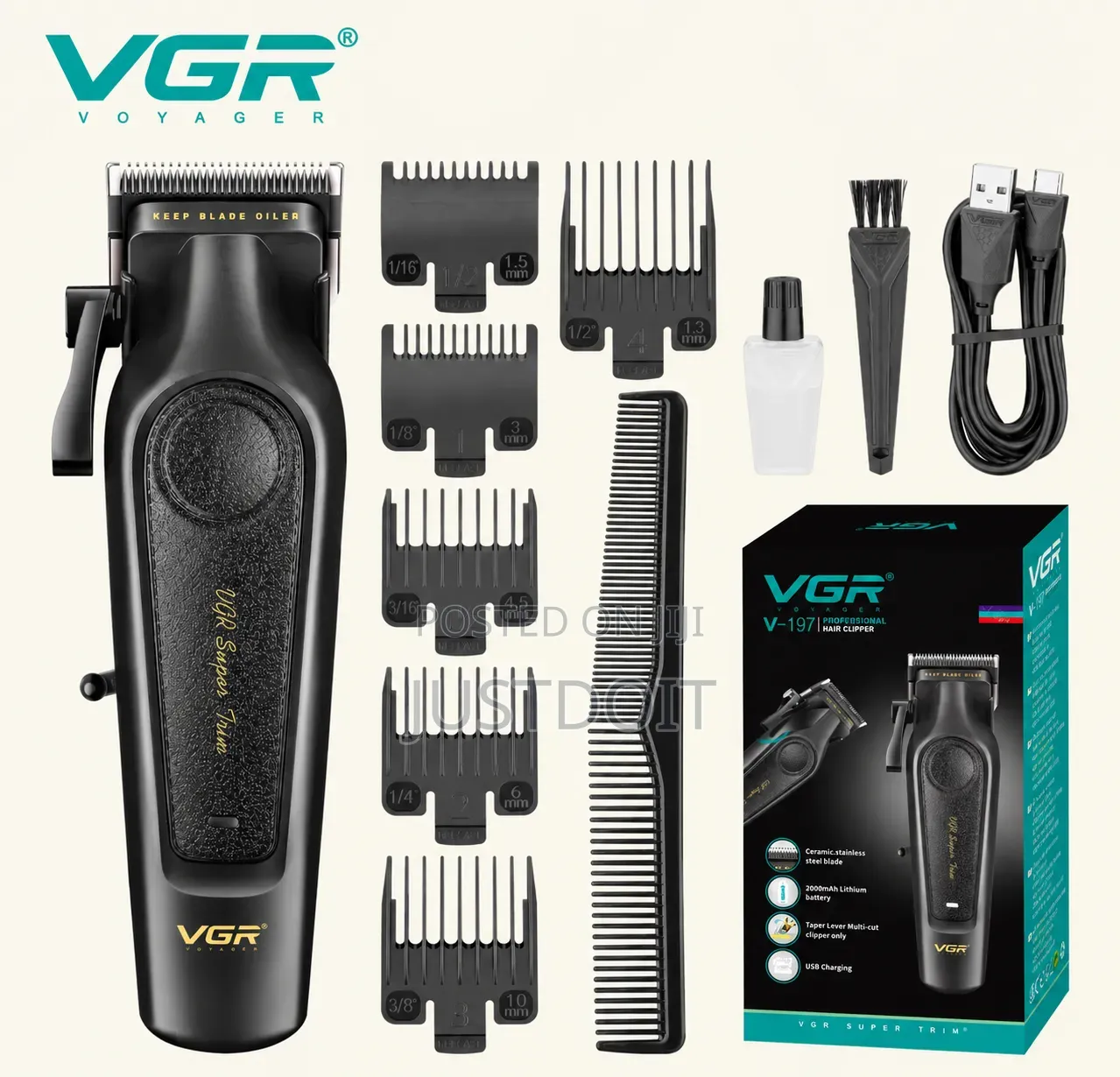 VGR 197 Professional Hair Clipper