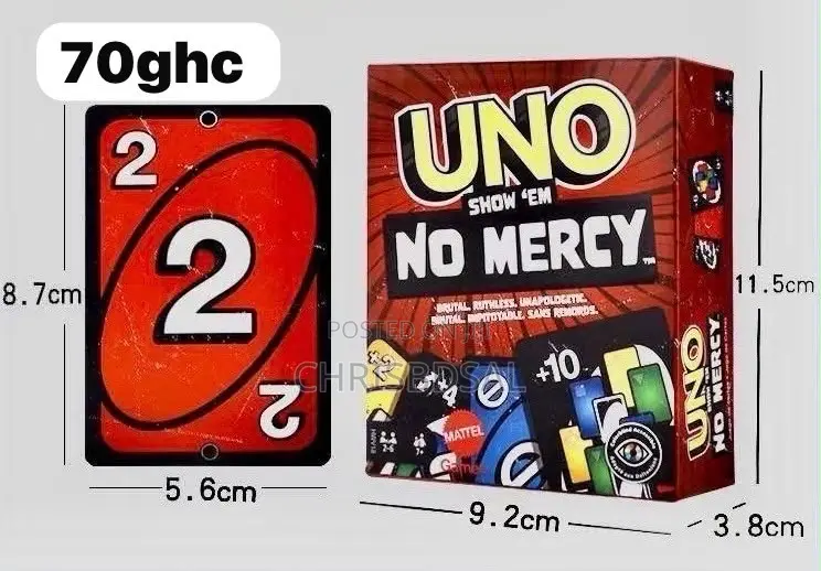 Uno +10 No Mercy Cards