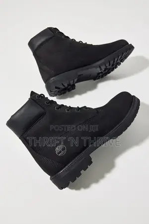 Black Timberland Premium 6-Inch Waterproof Boots