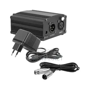 18V Phantom Power Supply for Condenser Microphones With XLR Cable