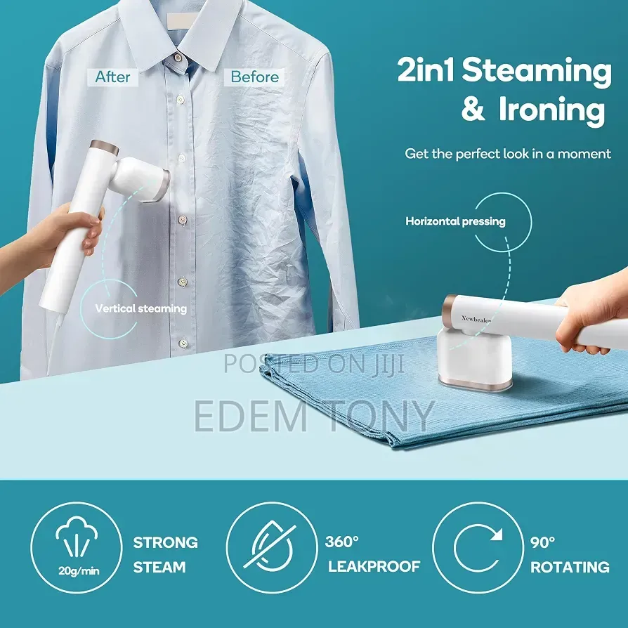 Newbealer Pro Handheld Garment Steamer (Model NB316C)
