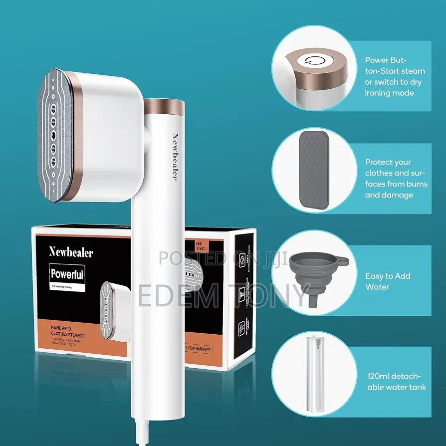 Newbealer Pro Handheld Garment Steamer (Model NB316C)