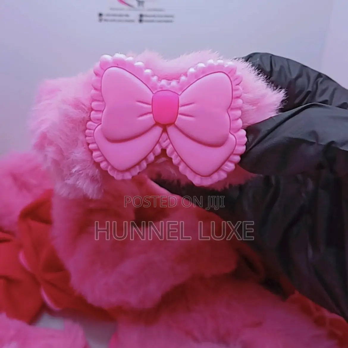 Pink Barbie Plush Scrunchie