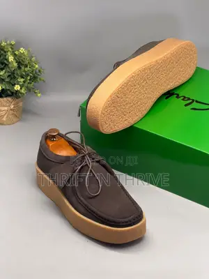 Coffee Clarks Men's Wallabee EVO