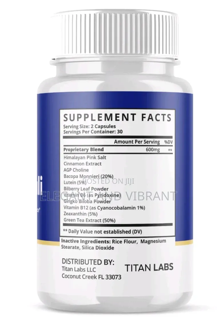 MemoryVitali Nootropic Natural Brain Supplement 4 Memory Vitali 60Caps