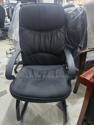Modern Black Conference/Visitor Chair