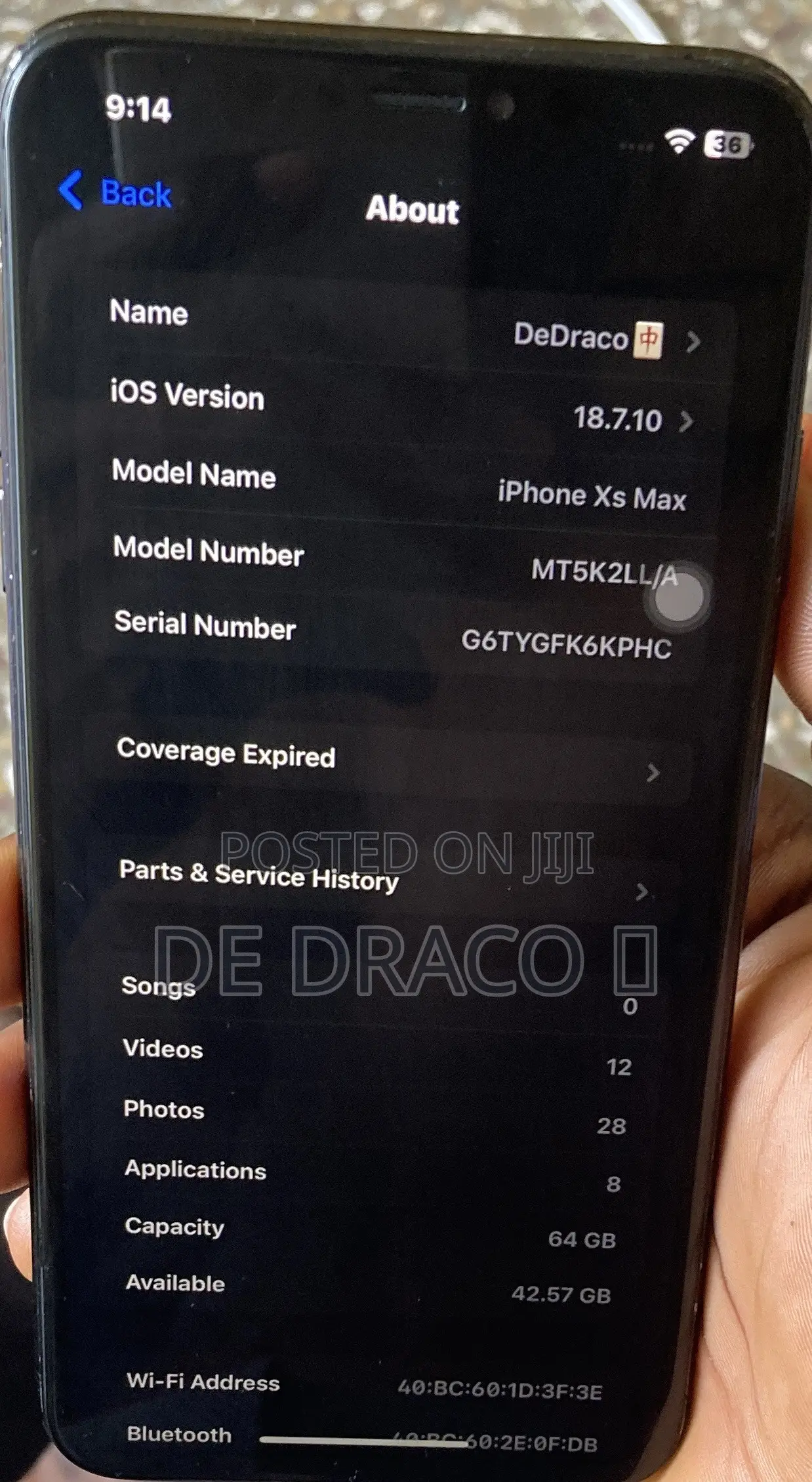 Apple iPhone XS Max 64 GB Black