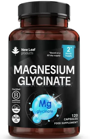 Magnesium Glycinate | 120 Capsules,1040mg Providing 208mg