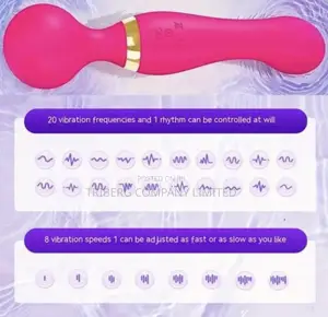 2 in 1 Double Head Magic Wand Vibrator for Women G-Spot Vibrator