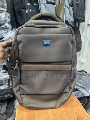 Original Omaya Thick Fabric Material School Bag With USB.