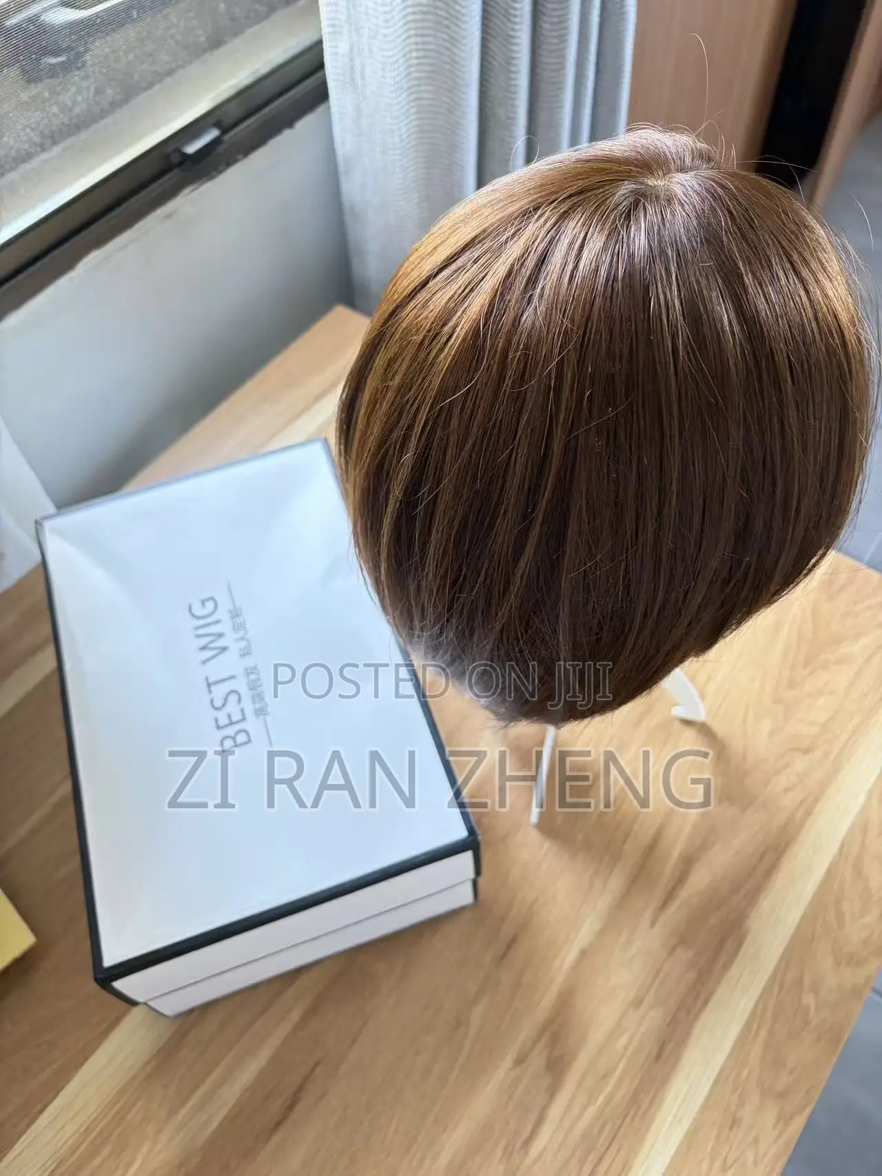 Human Hair Bob Wig Cap