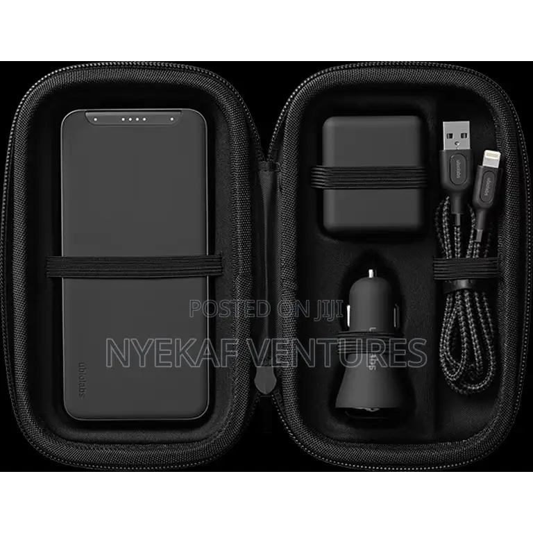 Ubiolabs Portable Charger Bundle With 6,000mAh Battery - Black