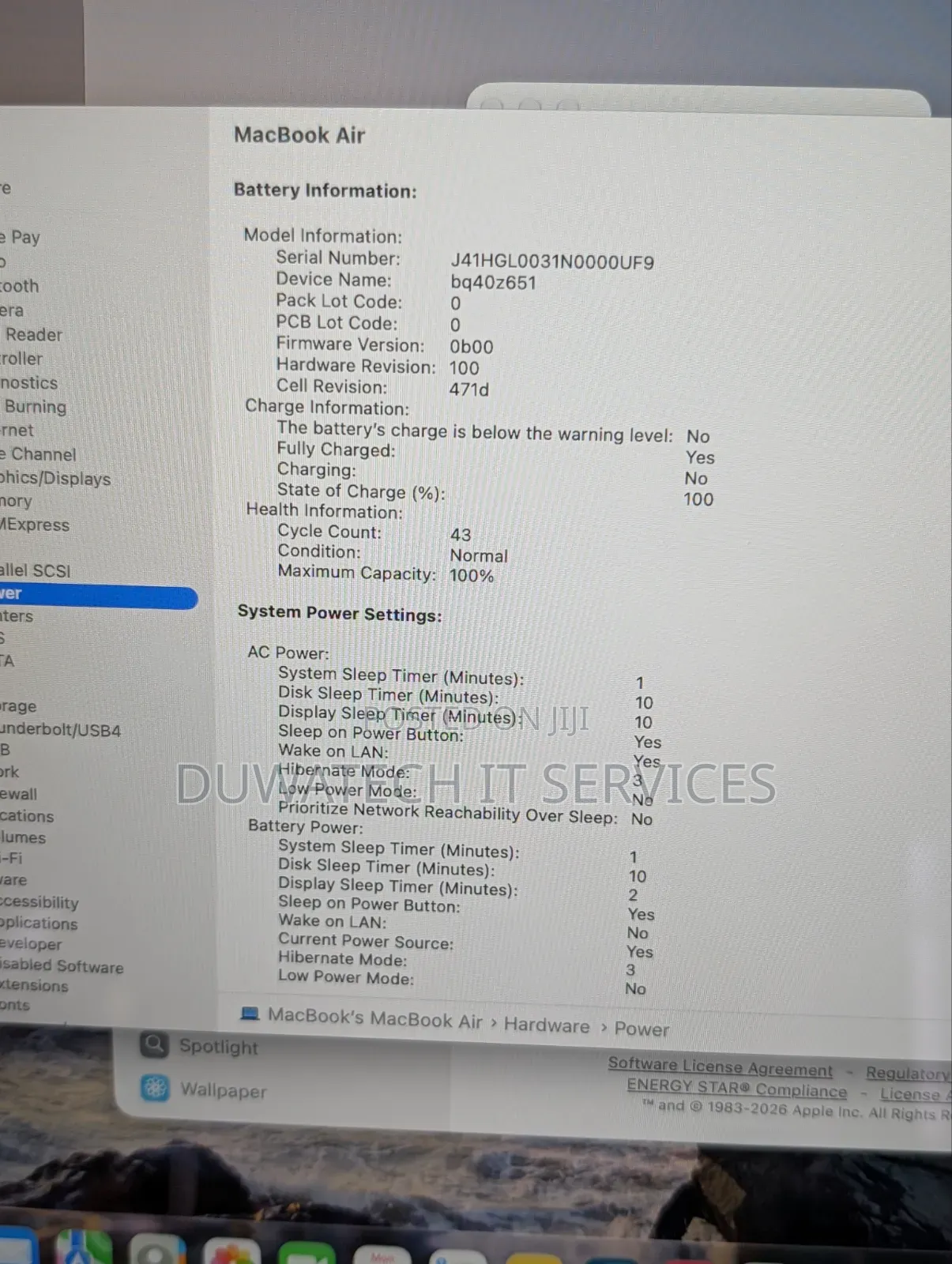 Laptop Apple MacBook Air 2025 M4 16GB Apple M4 SSD 256GB