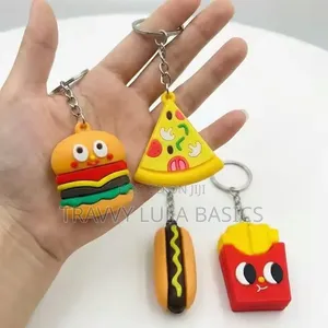 Mini Key Chains Mix Food Memes