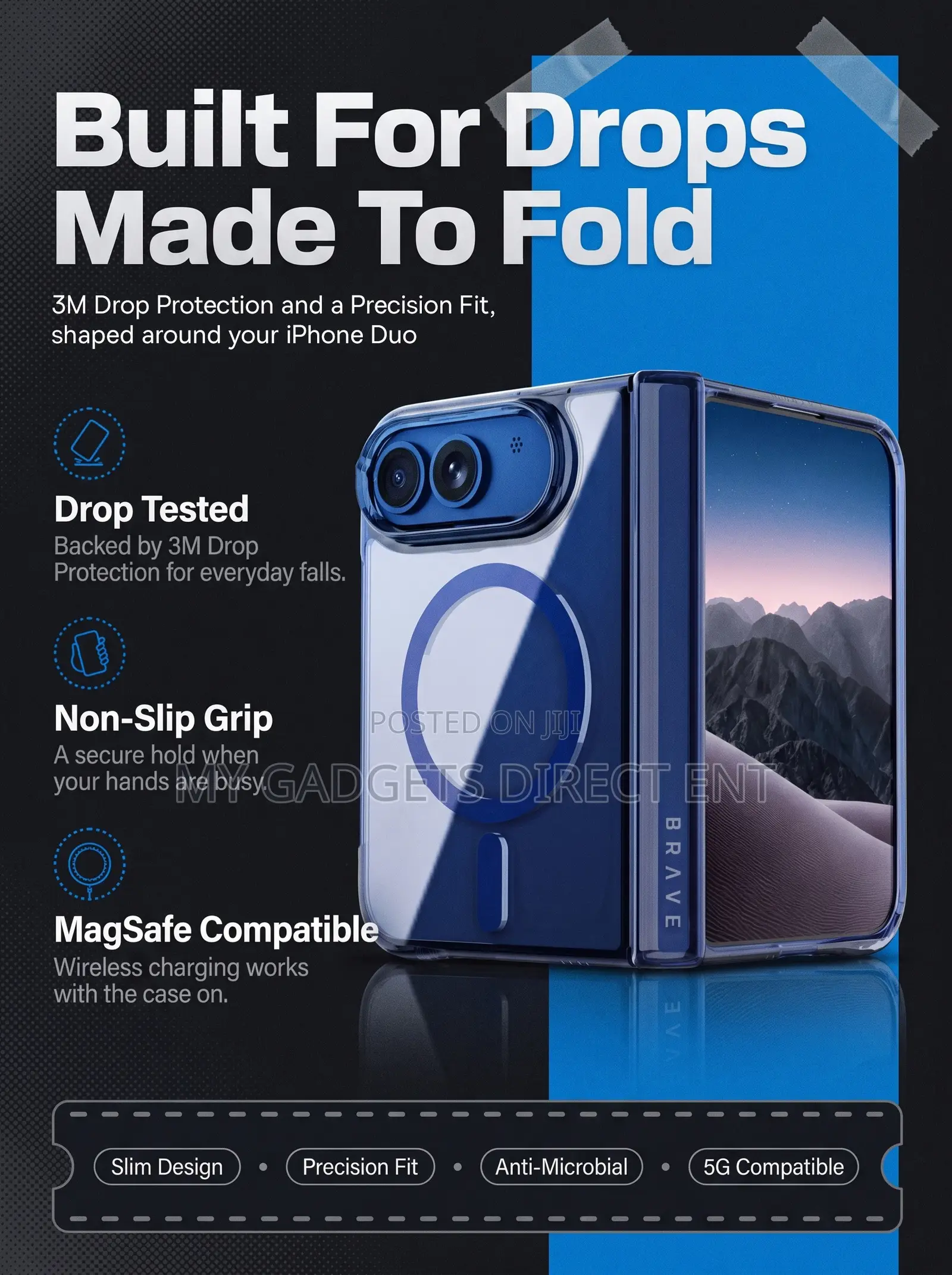 BRAVE Guard iPhone Duo Protective Case – MagSafe, 3M Drop Protection