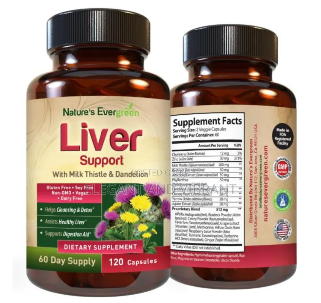 Liver Cleanse Detox & Repair| W/20+ Liver,With Milk Thistle,Ginger,
