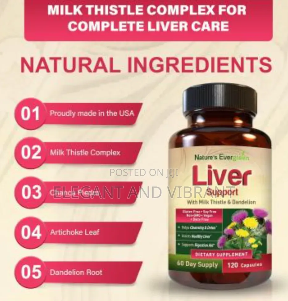 Liver Cleanse Detox & Repair| W/20+ Liver,With Milk Thistle,Ginger,