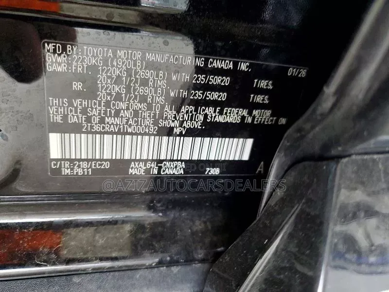 Toyota RAV4 XSE 2026 Black