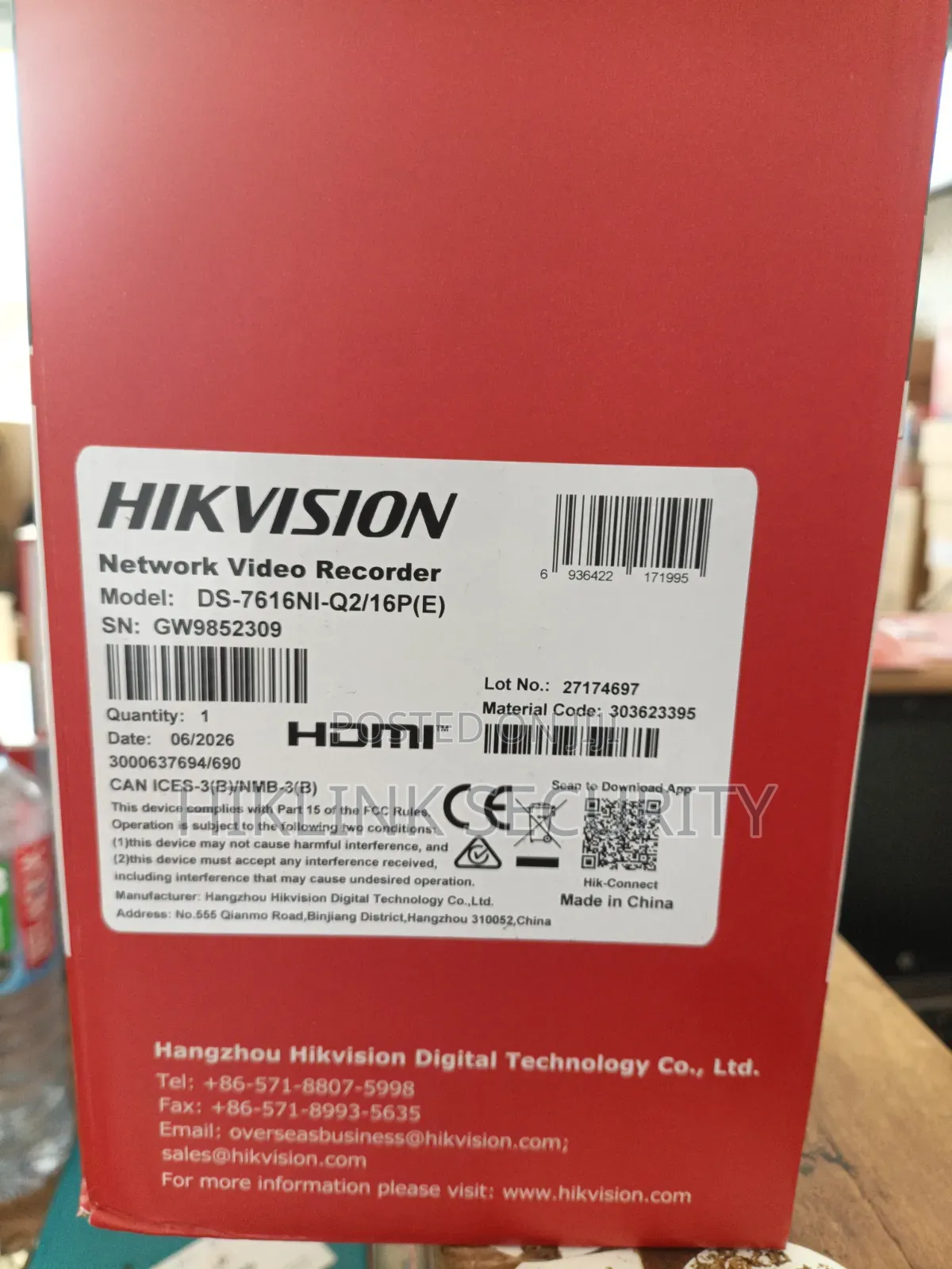 Hikvision 16chanel NVR 16ni Q2 16 P