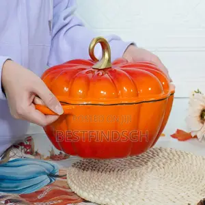 Enamelled Pumpkin Cast Iron Pot(26 Cm)