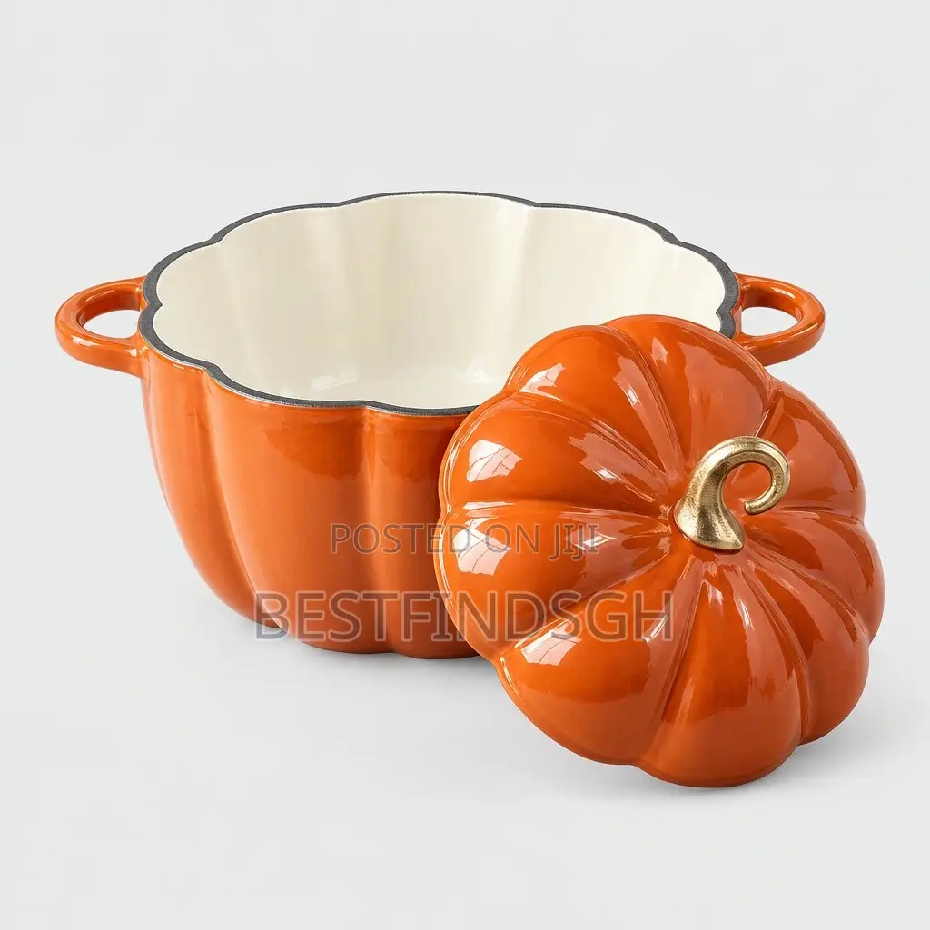 Enamelled Pumpkin Cast Iron Pot(26 Cm)