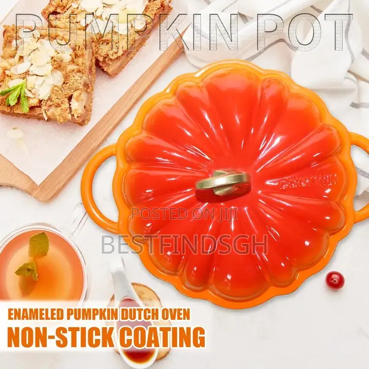 Enamelled Pumpkin Cast Iron Pot(26 Cm)