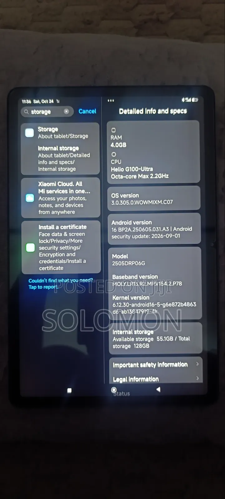 Xiaomi Mi Pad 2 128 GB Black