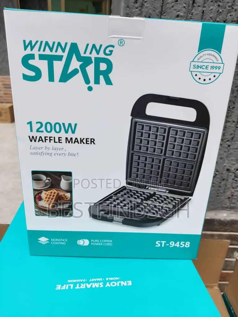 Winning Star ST-9458 1200W Waffle Maker