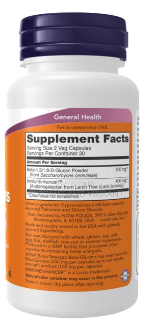 Beta-Glucans With ImmunEnhancerTM, Extra Strength Veg Capsules